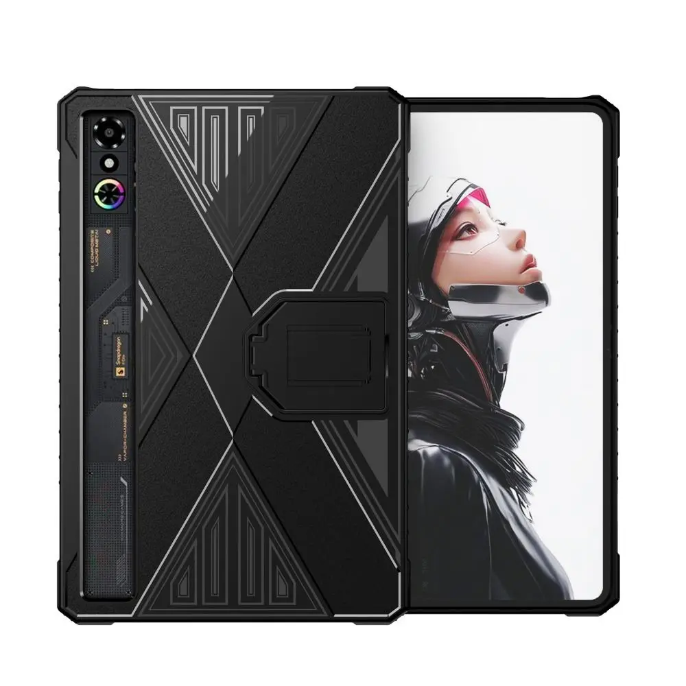 Neue TPU-Tablet-Hülle mit Ständer, stoßfeste Rückseite, kratzfest, weiche Schutzhülle für Nubia RedMagic 3 Pro