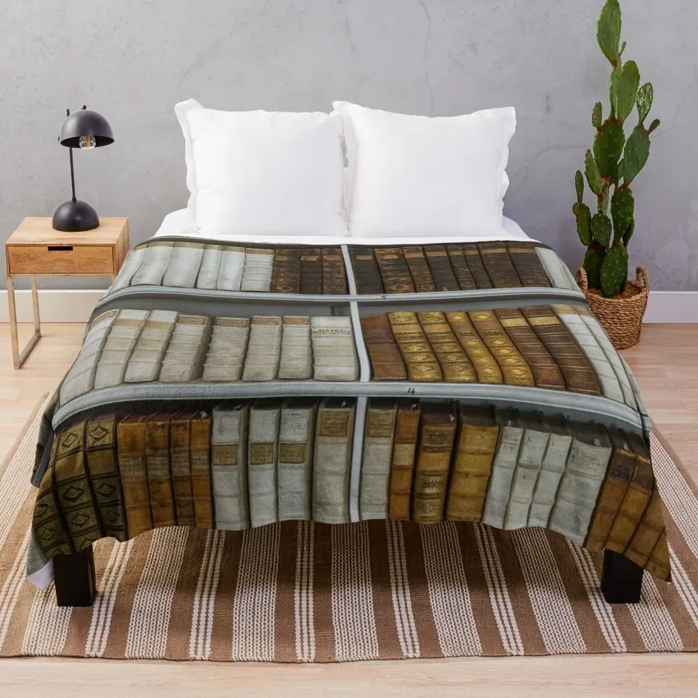 

Antique Books Throw Blanket Retros for babies Cute Plaid for sofa Blankets