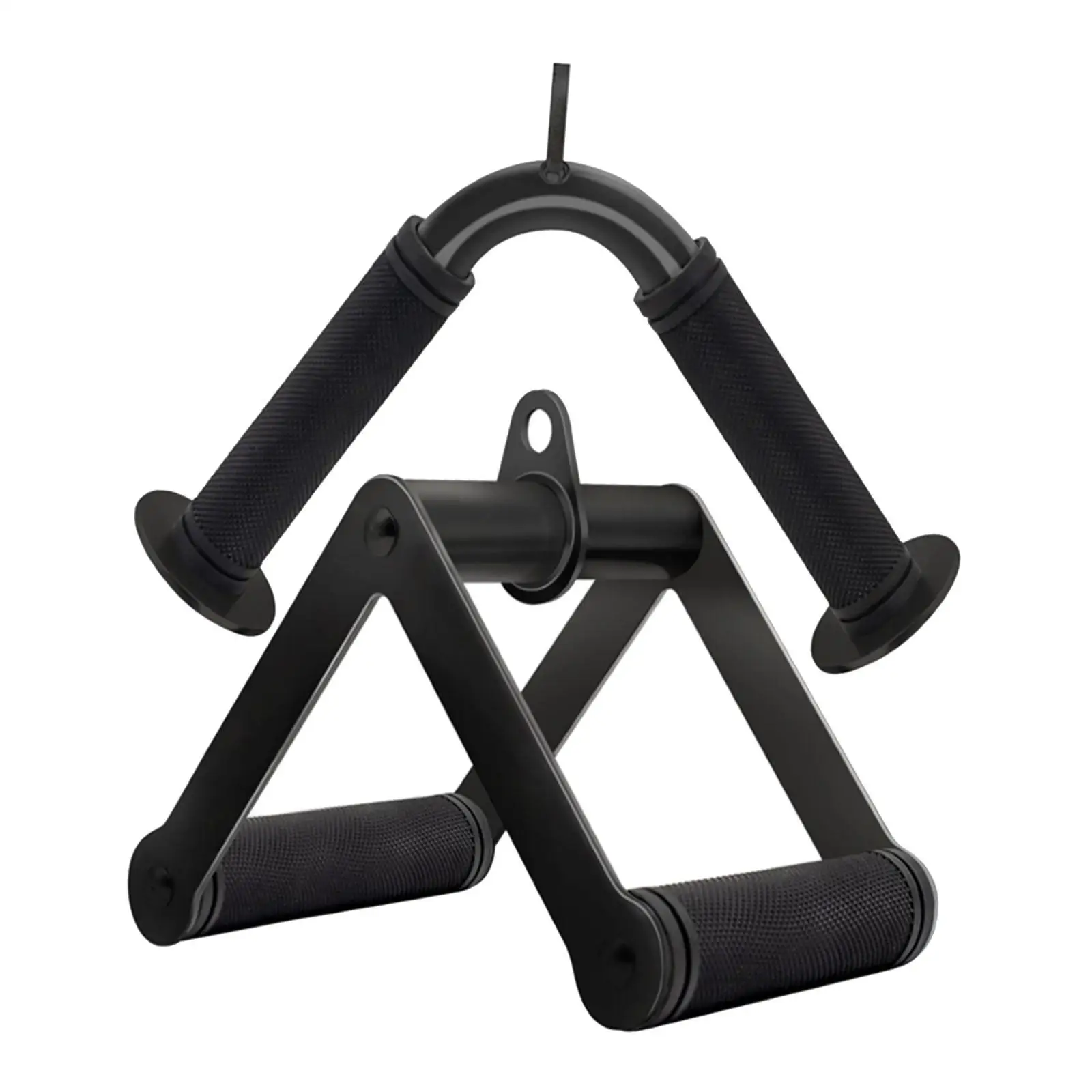 Steel V Bar Pulldown Attachment Double D Row Handle Gym Pulley Accessory for Weight Training and Muscle Building