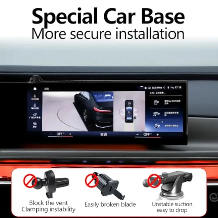 حامل هاتف السيارة جبل لسيارات BMW 7 Series 2023 2024 2025 740i 760i xDrive BMW i7 M70 اكسسوارات السيارات الملاحة شاشة قوس I