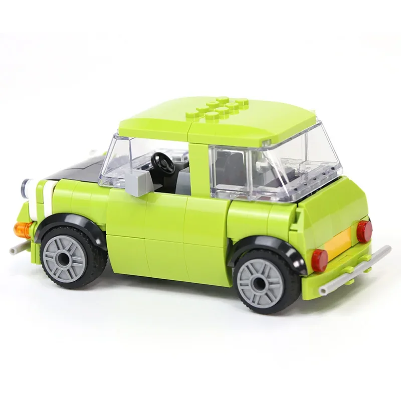 Bausteine Mini mr. Beans grüne Autos erie Figuren Ziegel Modell pädagogisch kompatibel mit b