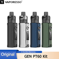 Original Vaporesso GEN PT60 Kit 60W Vape with 2500mAh Battery X Tank 4.5ml Pod Cartridge Fit GTX Mesh Coil E Cigarette Vaporizer