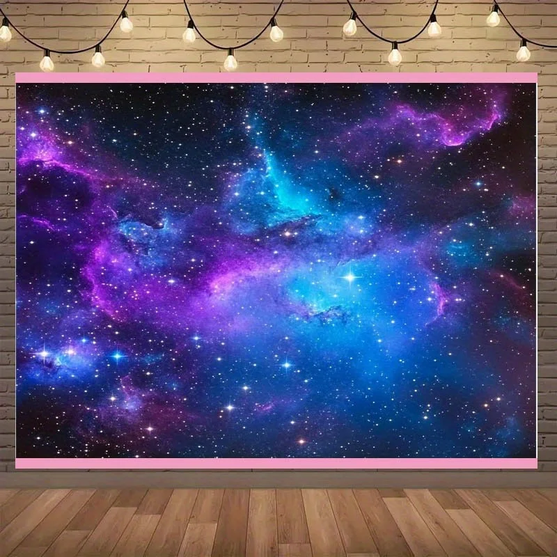 

1, космический галактический гобелен, звездный фон из полиэстера для космического пространства, подходит для свадеб, дней рождения, девичника.