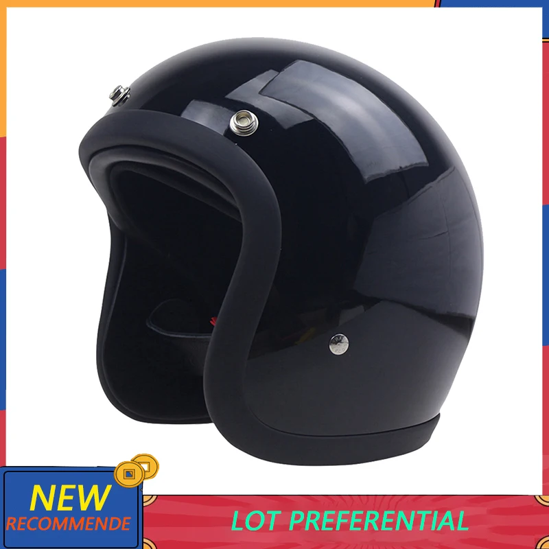 2024 New Arrive Retro Vintage TT&COCASCOS Fiberglass Motobike Motorcycle Helmet Safety Street Riding Casque Kask Scooter Cascos