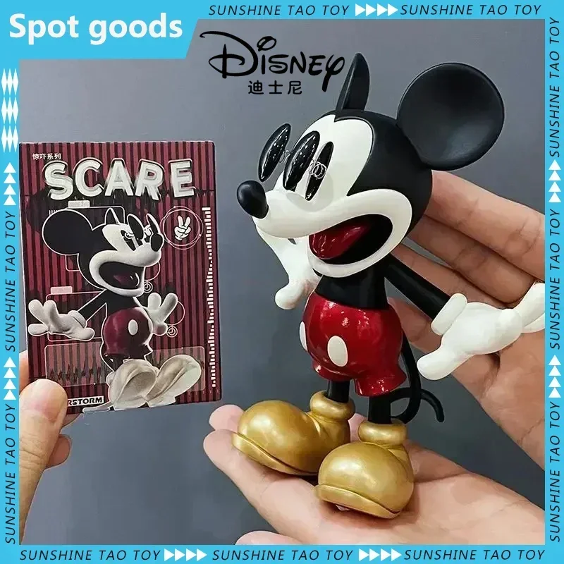 Disney Anime Figures Mickey Mouse Minnie Figurine Cartoon Tidal Suit Decoration Model Collectibl Room Decoration Birthday Gifts