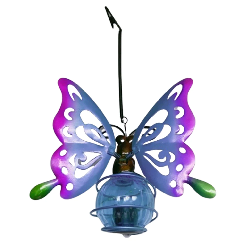 LED Cute Statue Ornament Lamp Solar Powered Painted Iron Art Crafts Light IP44 Waterproof Yard Balcony Porch Garden Decoration