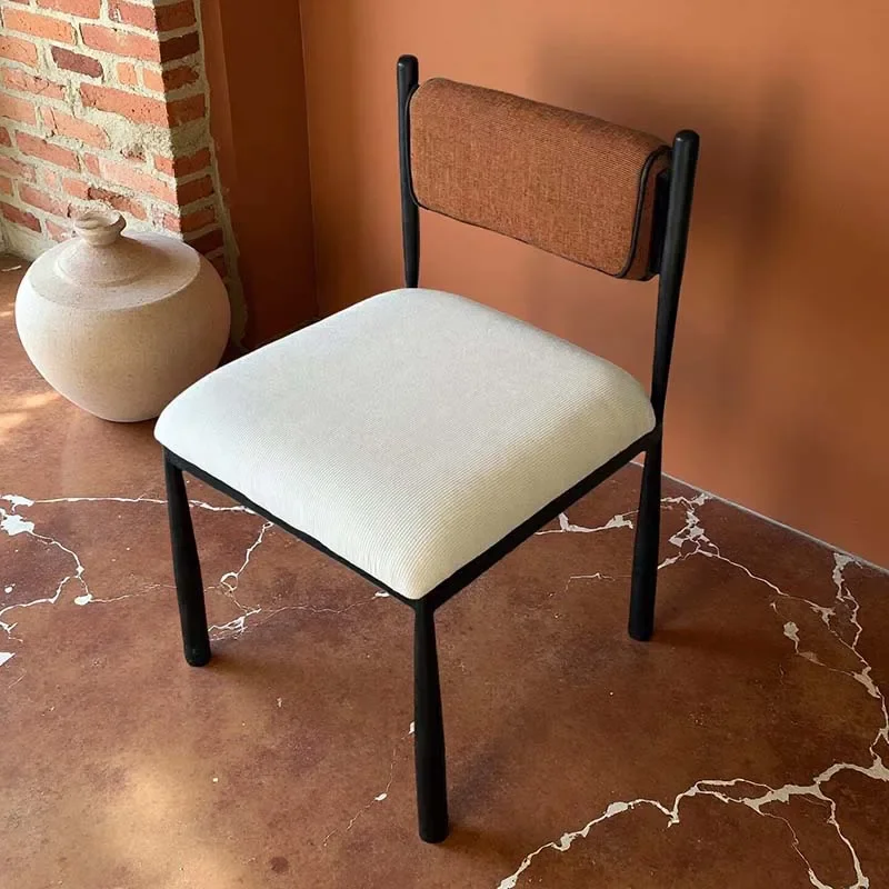 xx-Retro Antique Dining Chairs Backrest Traditional Living Room Dining ChairsMid Century Vanity Sgabello Cucina Furniture Home