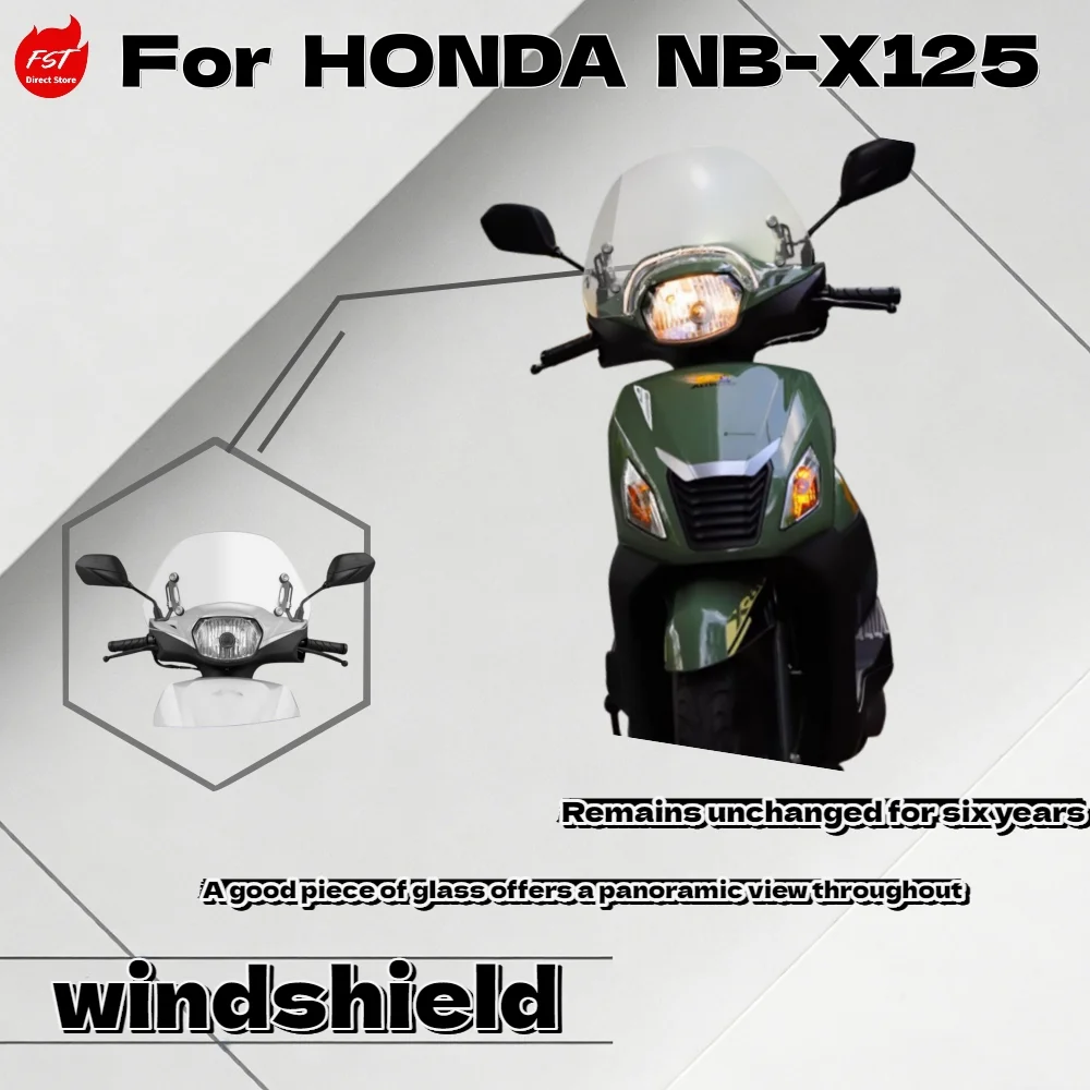 

For Honda NB-X125 2023 Modified Windshield Front Wind Deflector Accessories