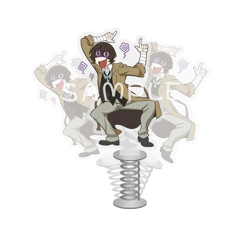 Anime Bungo Stray Dogs Dazai Osamu Cosplay YoYo Spring Pendant Accessories High Appearance Level Cartoon Delicacy Cute Ambitus