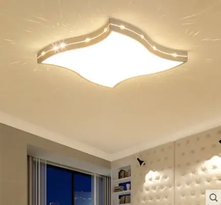 

Bedroom lamp simple modern wavy led ceiling lamp warm romantic restaurant lamp home personality creative