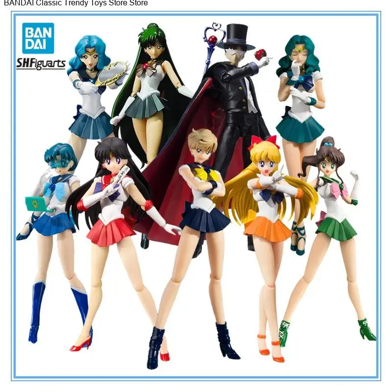 بانداي الأصلي S.H.Figuarts بحار القمر المريخ المشتري فينوس أورانوس نبتون بلوتو زحل عمل أنيمي نموذج لجسم مكتمل #1