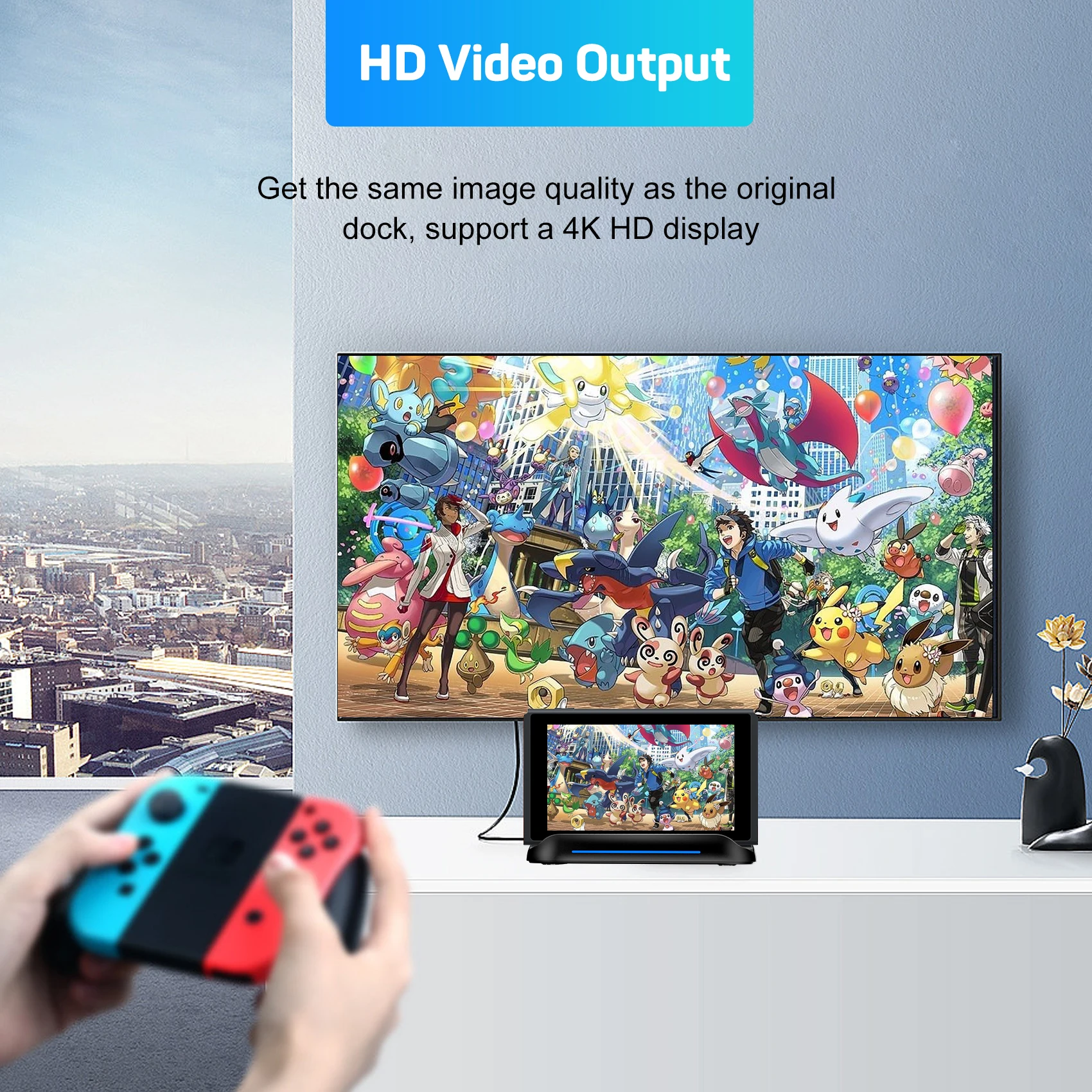 LinYuvo High Quality Lightweight and Portable Video dock for Switch