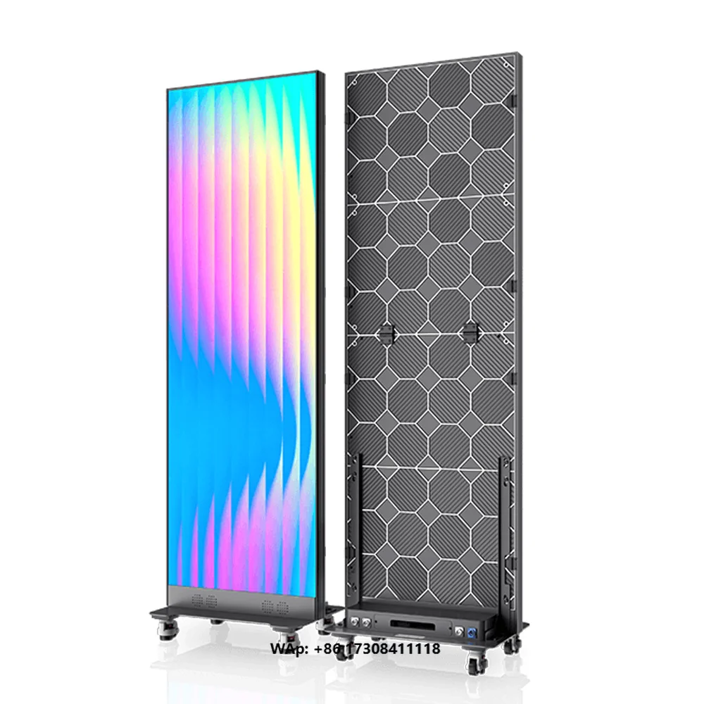 Mobile Video Digital Screenage Wifi 4G Usb P1.9 P2 P2.5 P1.86 Led Window Banners Video Wall Board Led Display Splicing Poster