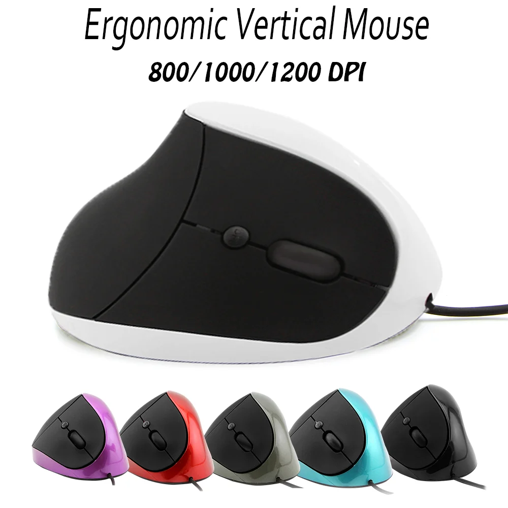 Wired Vertical Mouse Gamer Optical Rechargeable Ergonomic Mouse Gaming Silent Mice For Windows Mac Computer Tablet Laptop Office