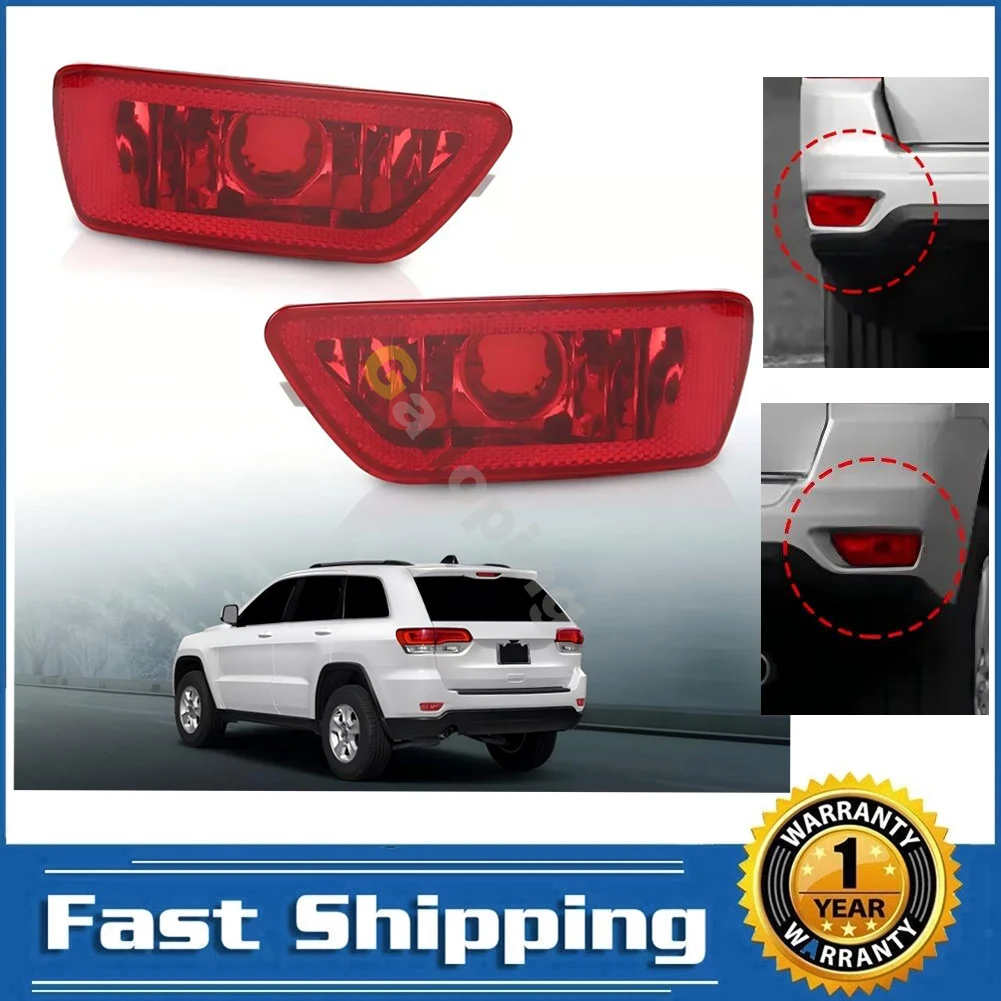 For Jeep Compass 2011 - 2017 Right Rear Bumper Reflector Brake Light Tail Lamp Warning Light Fog Lamp 57010716AC 57010717AC