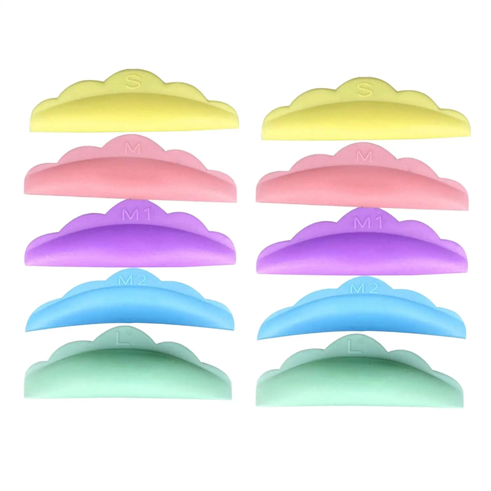 5 Pairs Diferrent Curlness Lash Perm Separator for Perming Semi Permanent
