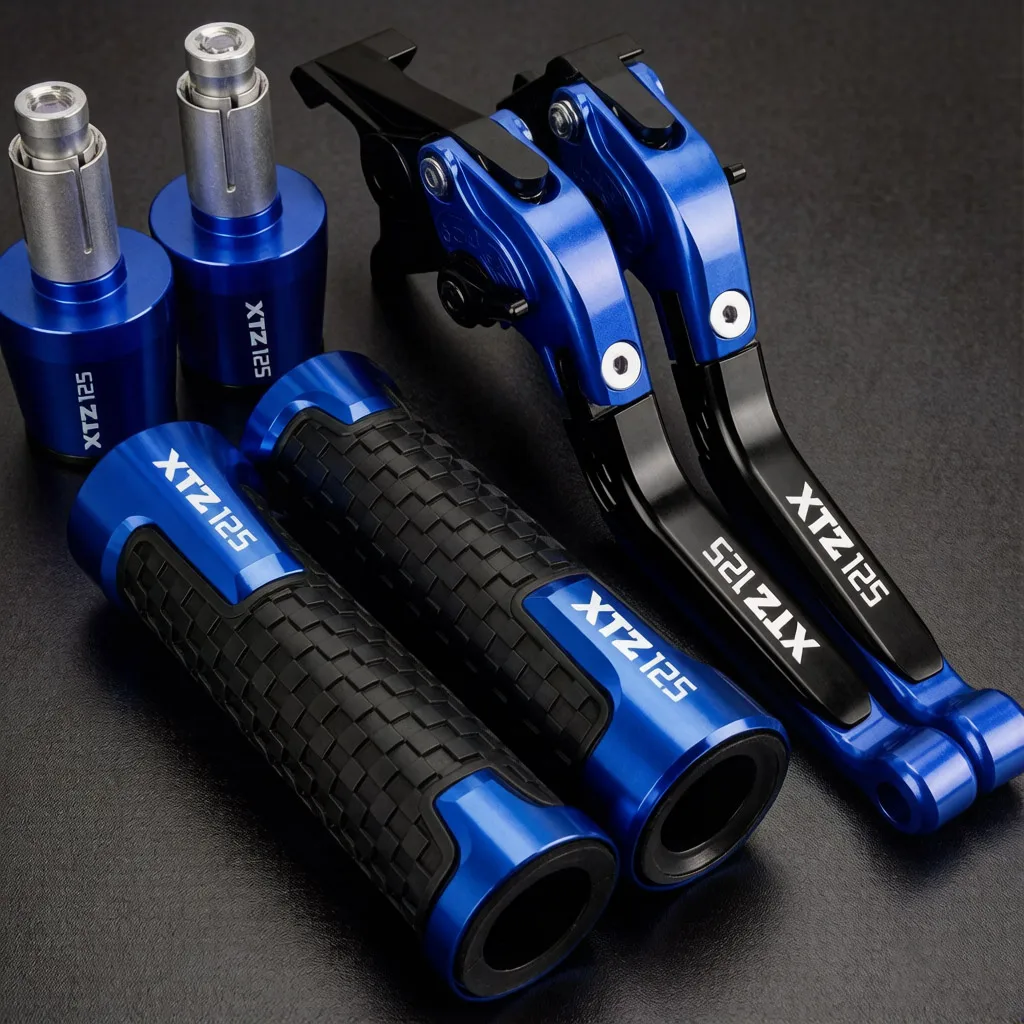 

For YAMAHA XTZ125 XTZ 125 2003-2016 Motorcycle Clutch Lever Brake Levers Moto Handlebar Handle Hand Grips Ends Cap