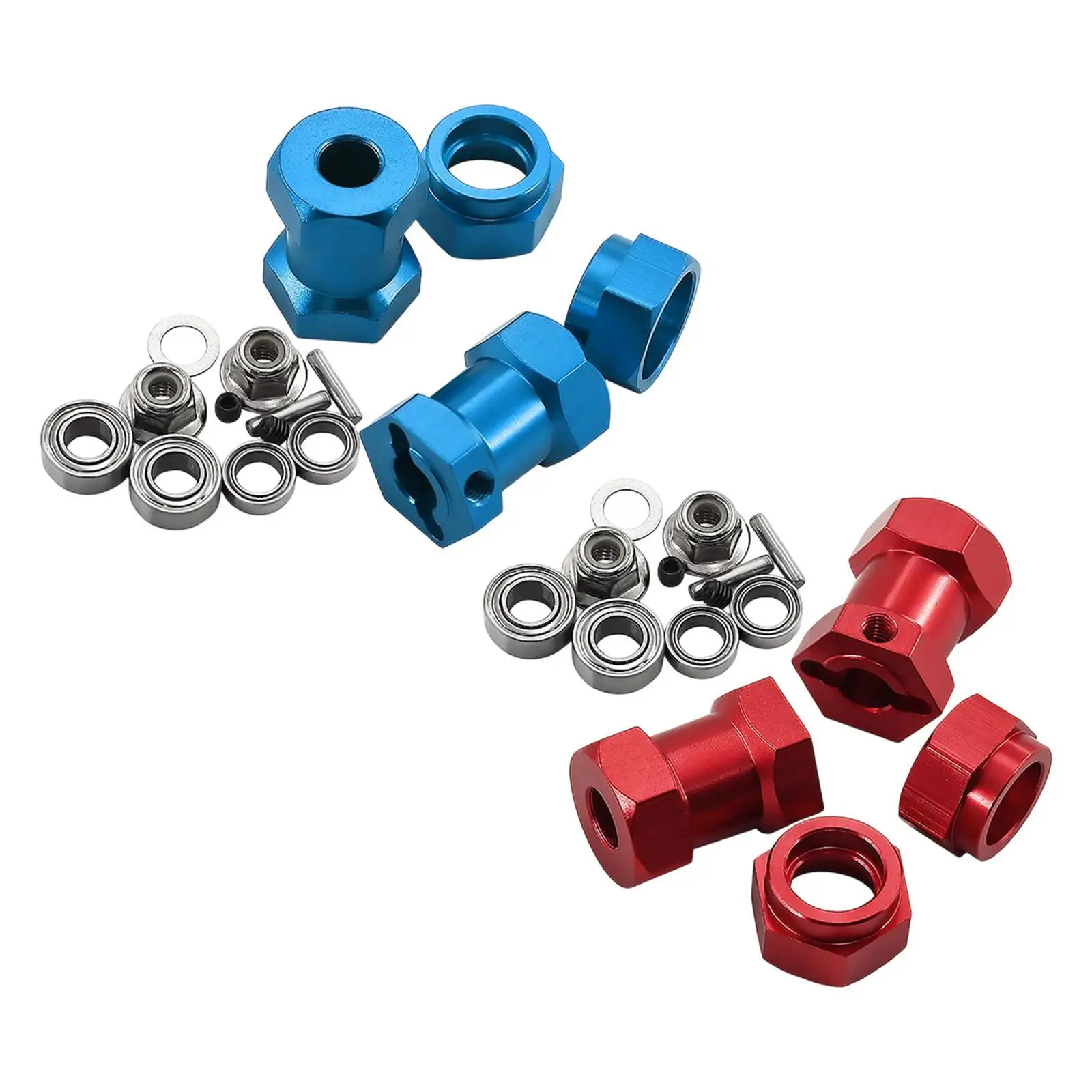 

Tire Hex Adapter Locking Hub Sturdy Aluminum 12mm Hex Wheels Rims Combinert for 1/10 Scale RC Car RC Crawler Truck Accs Replace