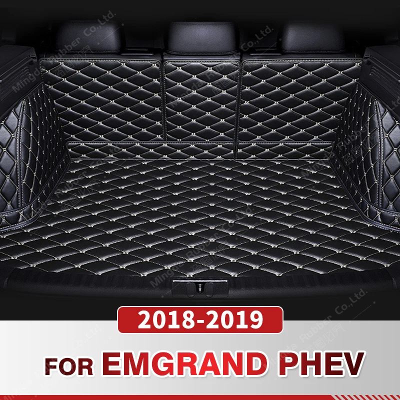 

Auto Full Coverage Trunk Mat For GEELY Emgrand PHEV 2018 2019 Car Boot Cover Pad Cargo Liner Interior Protector Accessories