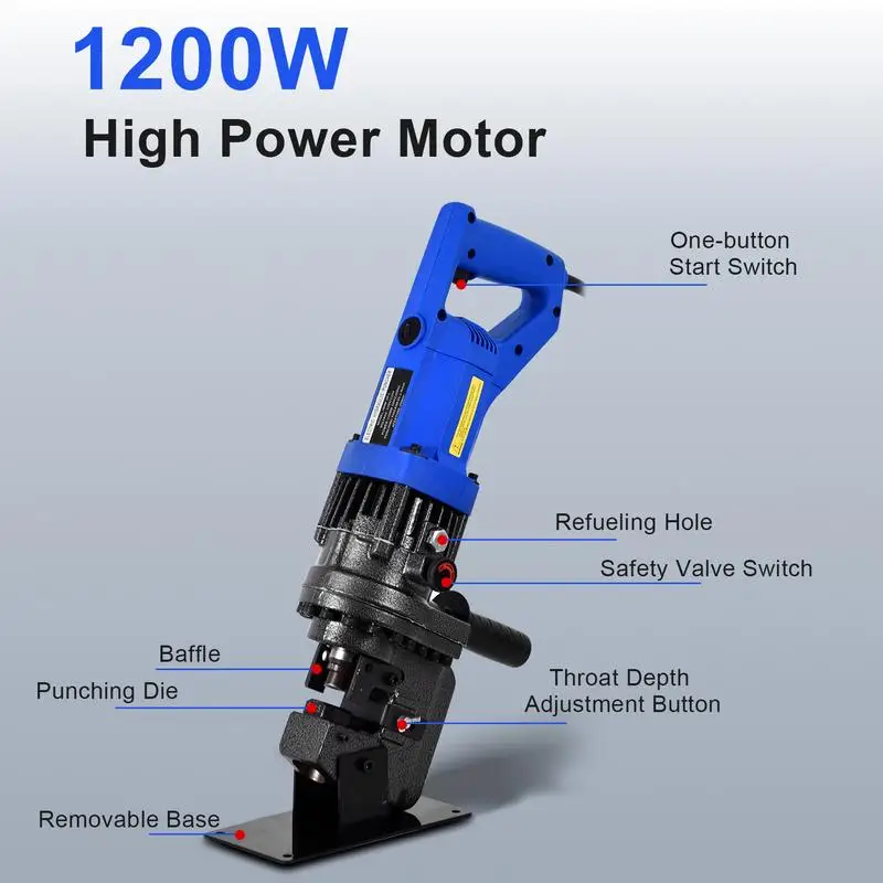 Elektrische Perforator Krachtige Hydraulische Perforeren Sterft Hydraulische Perforator Nauwkeurige Plaat Puncher Perforeren Machine Voor