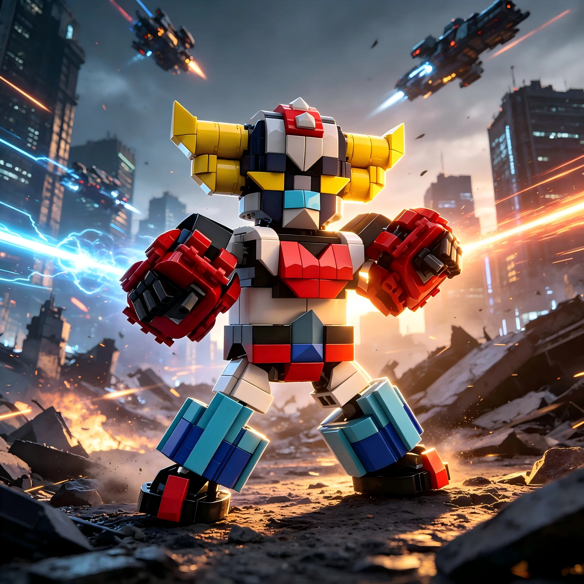 

Набор строительных блоков MOC-35171 Q-Scale Mecha Warrior - Ретро-модель робота в стиле аниме для фанатов научной фантастики и аниме
