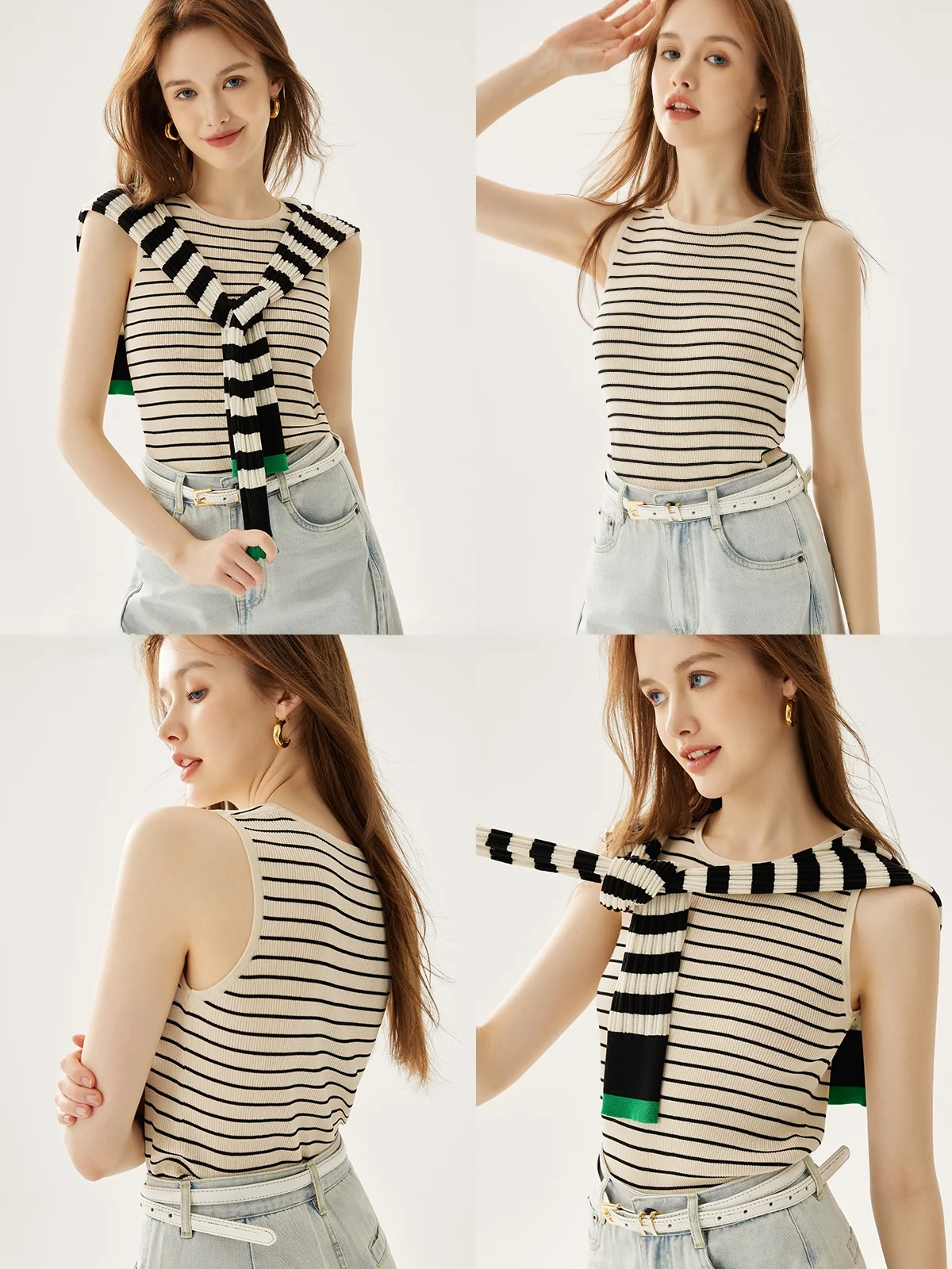 

Жилетка трикотажная универсальная повседневная Garbociaga 4003 для женщин, полиэстер, без подкладки, стандартная длина, микроэластичная