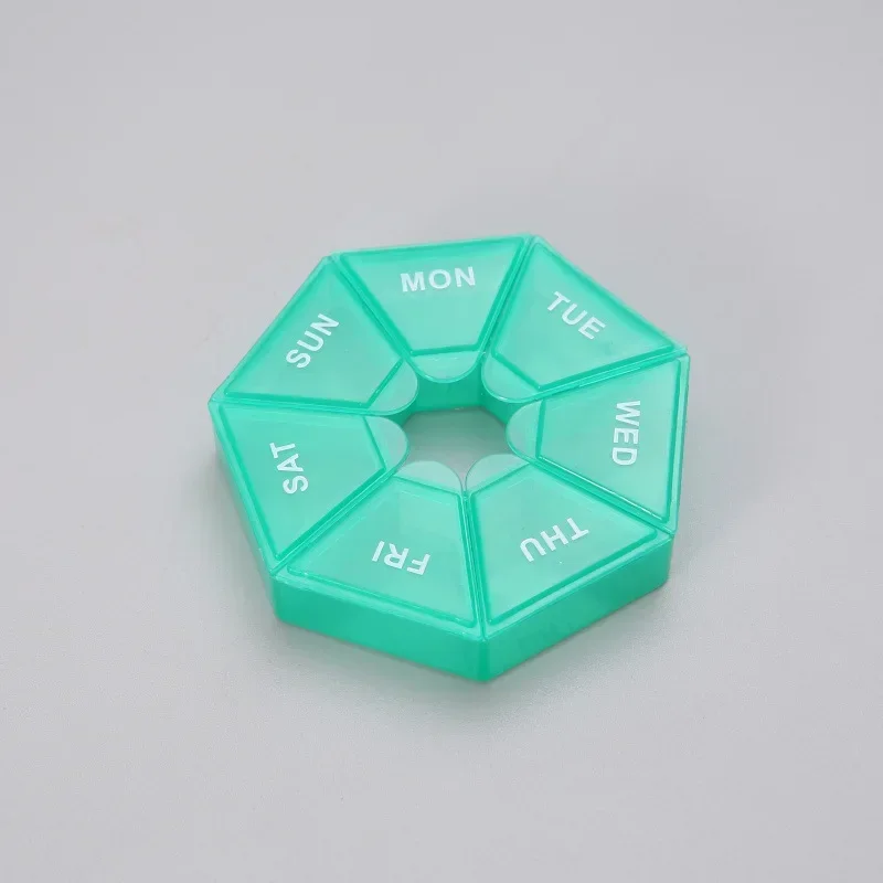 Nieuwe 7 Dagen Pillendoosje Wekelijkse Tablethouder Draagbare Reizen Mini Kleine Pillendoosje Pillendoosjes Organizer Container
