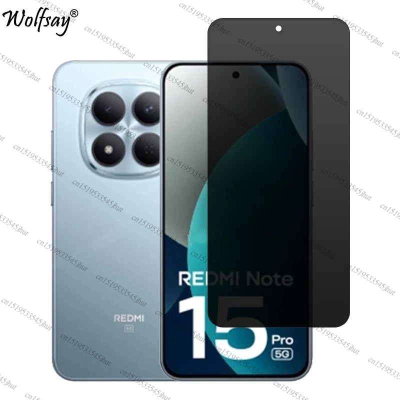 واقي شاشة الخصوصية لهاتف Redmi Note 15 Pro زجاج مقسى مضاد للتجسس Redmi Note15 Pro زجاج الكاميرا لزجاج Redmi Note 15 Pro #2