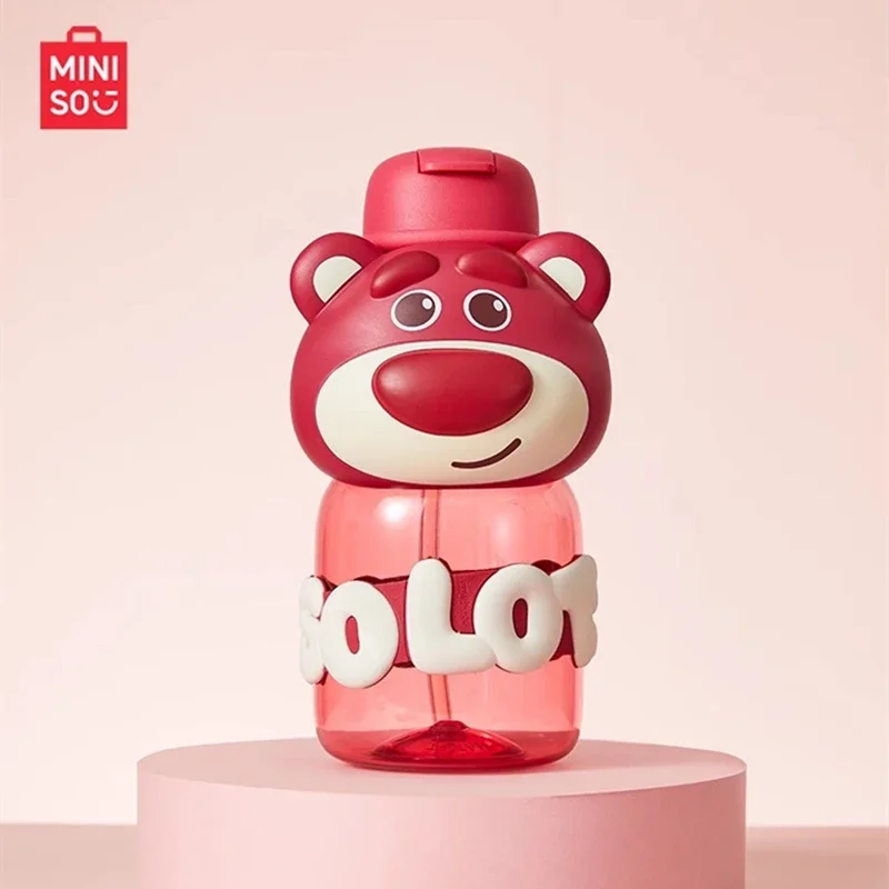 MINISO Disney Series Hugging Space Cup Large Capacity 850mL Kawaii Lotso Summer Convenient Cross  Children's Birthday Gift