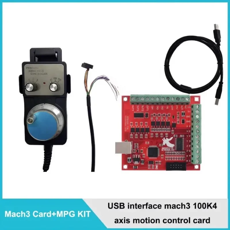 Superpower USB interface MACH3 motion  flying carving card carving machine control board CNC interface board handwheel