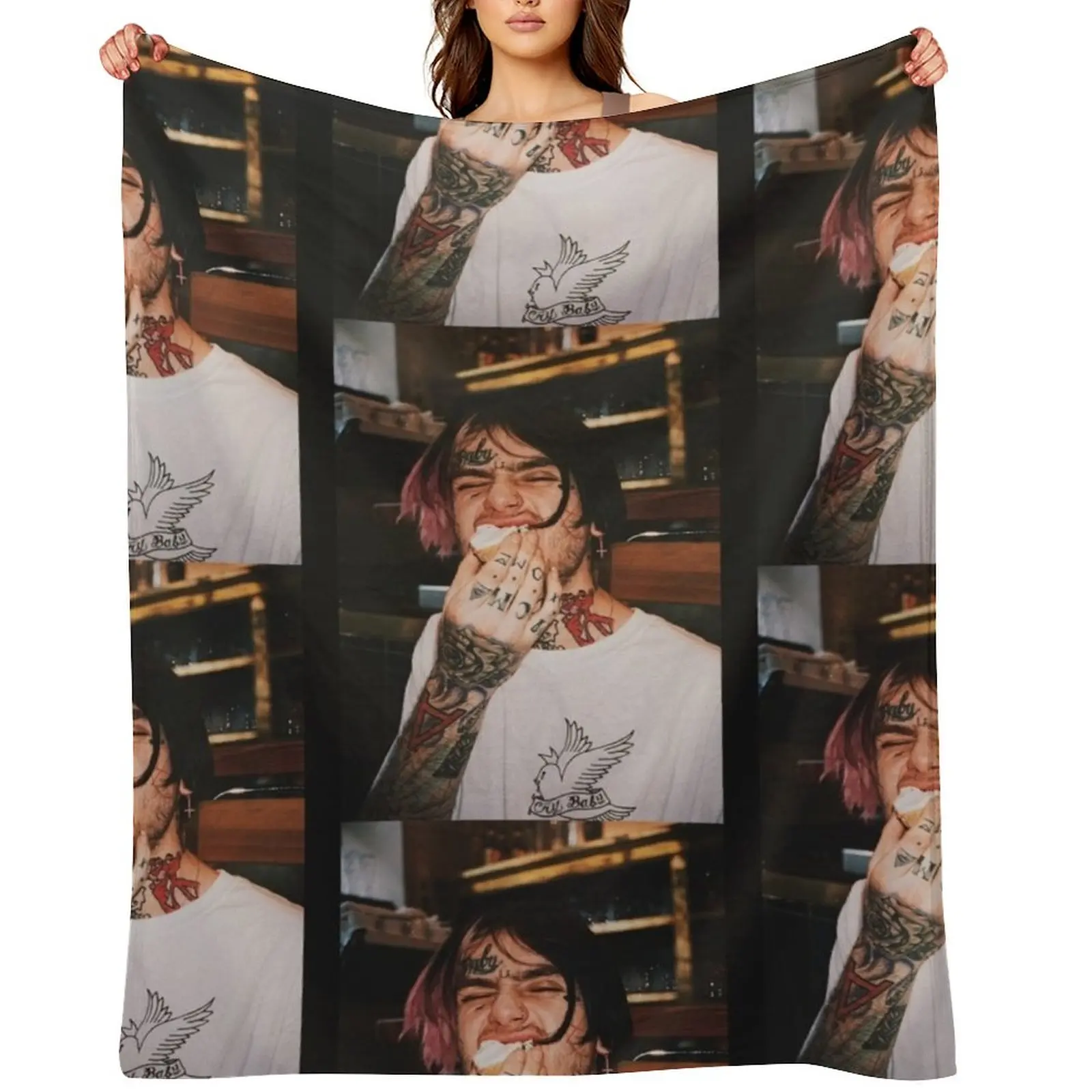 

Lil Peep Throw Blanket Softest Luxury Thicken Soft Big Summer Blankets