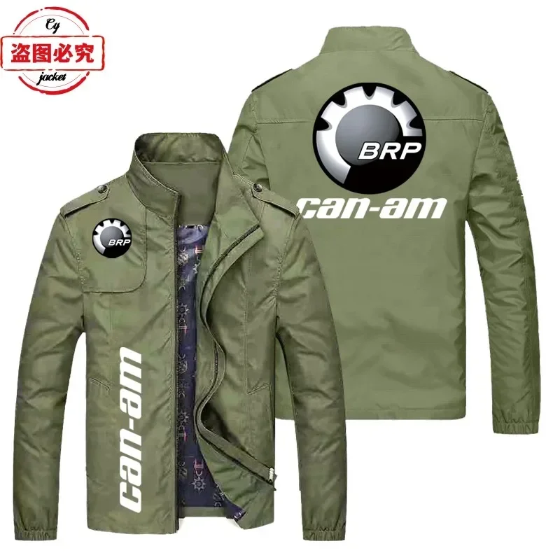 

Азиатский размер CAN-AM мотоциклетная куртка с логотипом мотоцикла, верхняя рабочая одежда с длинными рукавами, мужская весенне-осенняя куртка, костюм для велоспорта