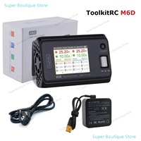 ToolkitRC M6D 15A x 2 DC Dual-channel Output 1-6s Charger Discharger with ADP100 100w 20v 5A Power Supply Unit Set Sell
