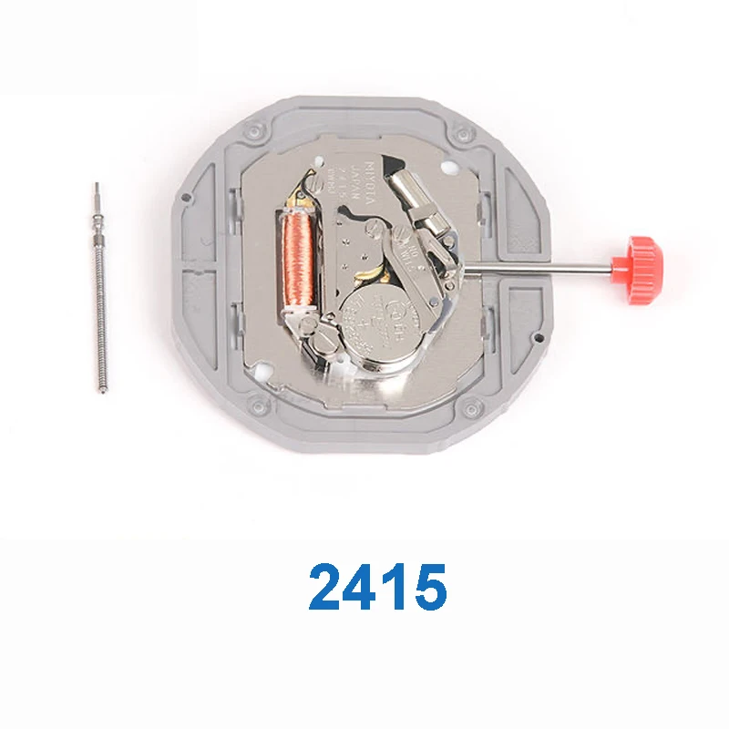 جديد مستورد ياباني 2415 حركة كوارتز 2035 سلسلة رجالية تقويم كبير ساعة يد تعمل بالحركة حركة استبدال أجزاء التاريخ في 3