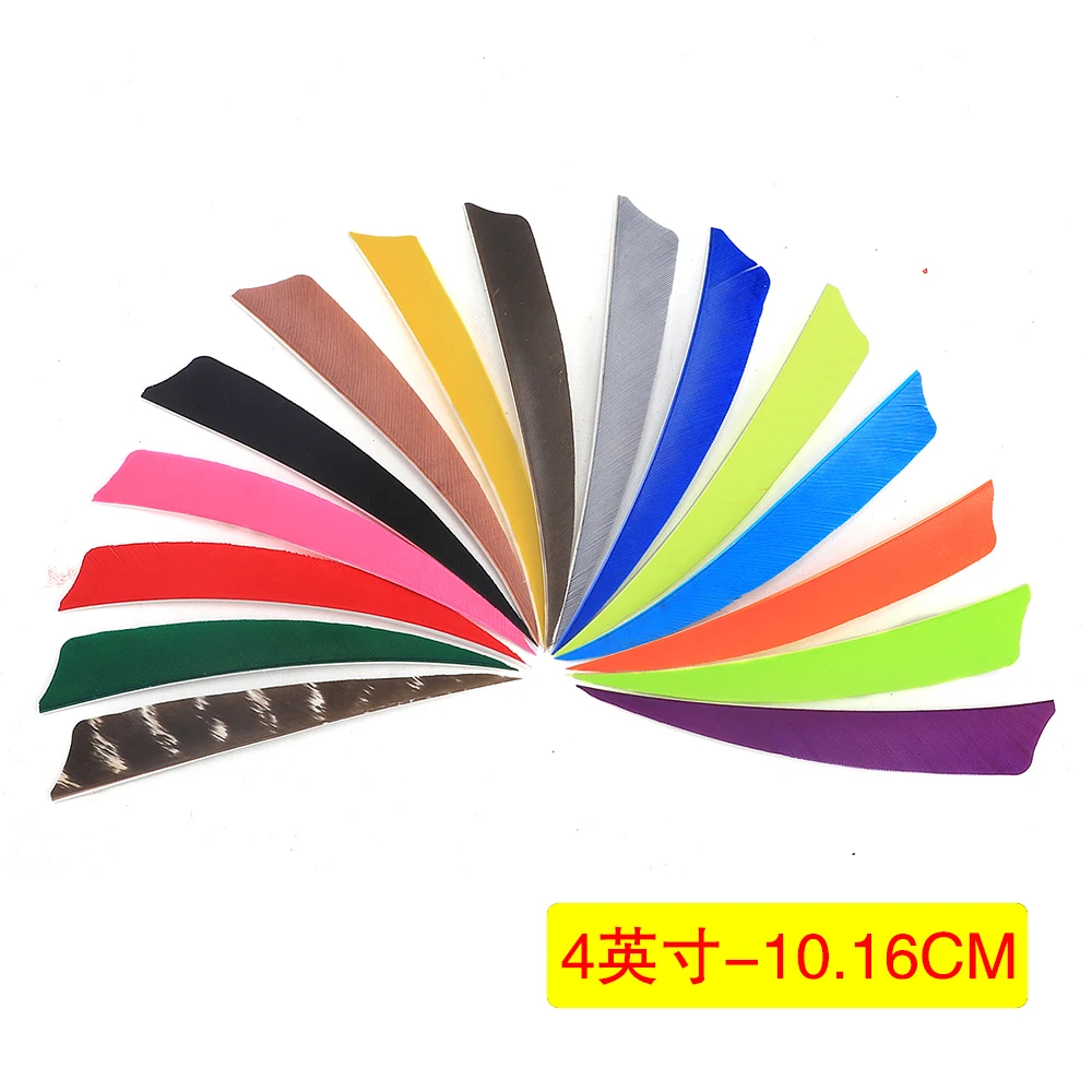 50pcs Turkey Arrow Feathers 3/4/5 Inche Feather Fletching DIY Natural Traditional Archery Bow Hunting Shooting Accessories