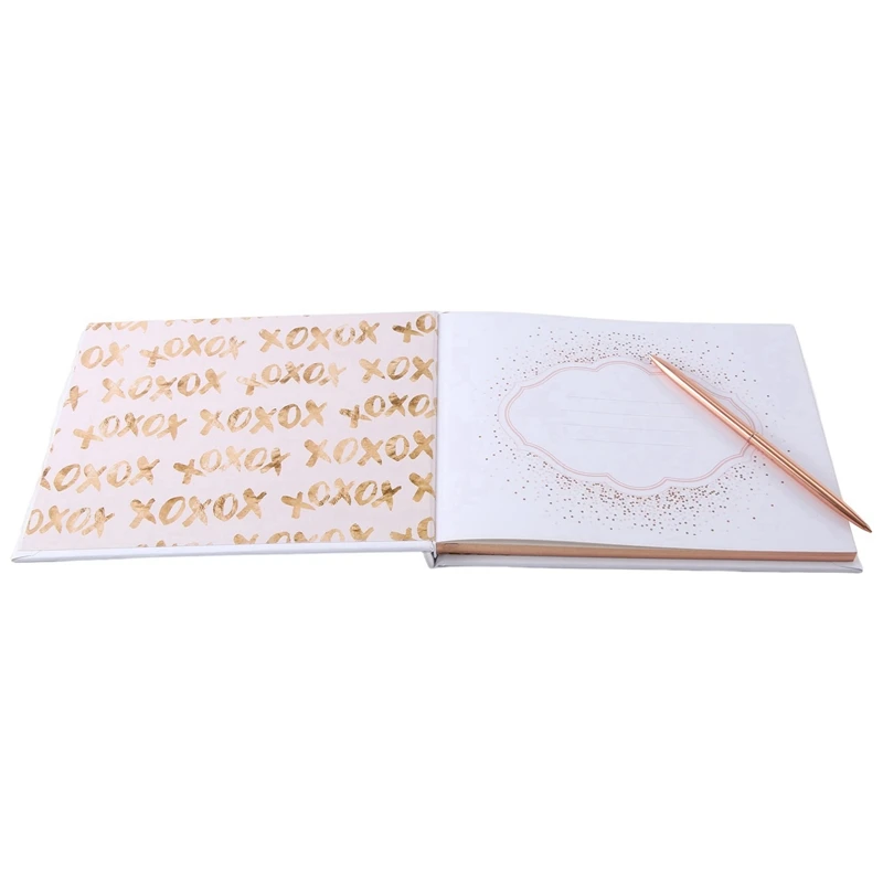 كتاب ضيوف الزفاف TTKK 2X الساخن ، كتاب ضيوف حفلة الدجاجة ، كتب الزفاف للضيوف للتوقيع ، لافتة استحمام الطفل في كتاب الضيوف ، مع قلم