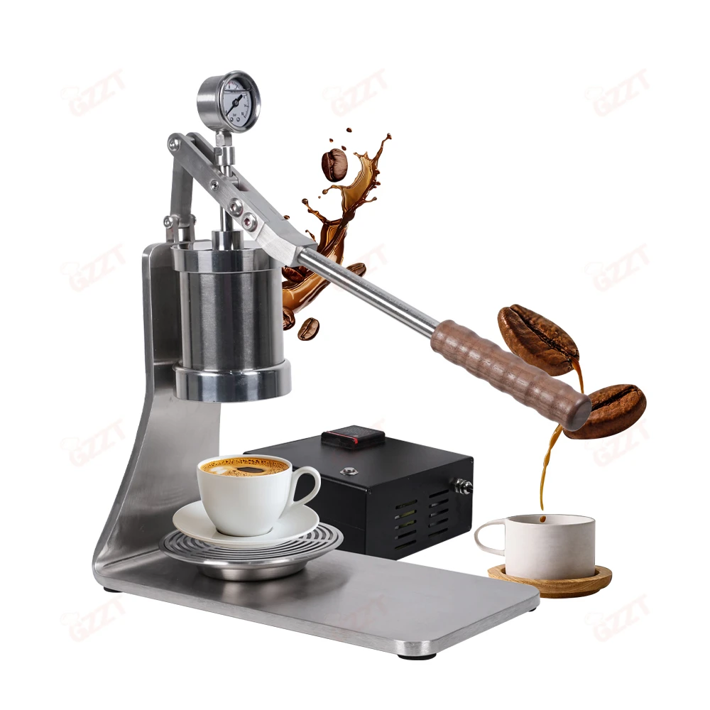 

【2026】Lever Pull Manual Stainless Steel Electric PID Espresso Coffee Machine Italian Multifunctional 58MM Hand Press Coffee Mach