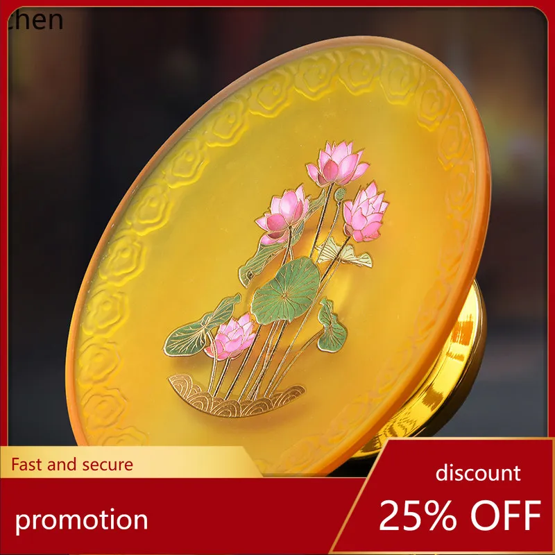 

Cz buddha table offering plate for home buddha before offering buddha god of wealth tribute plate buddhist supplies glass