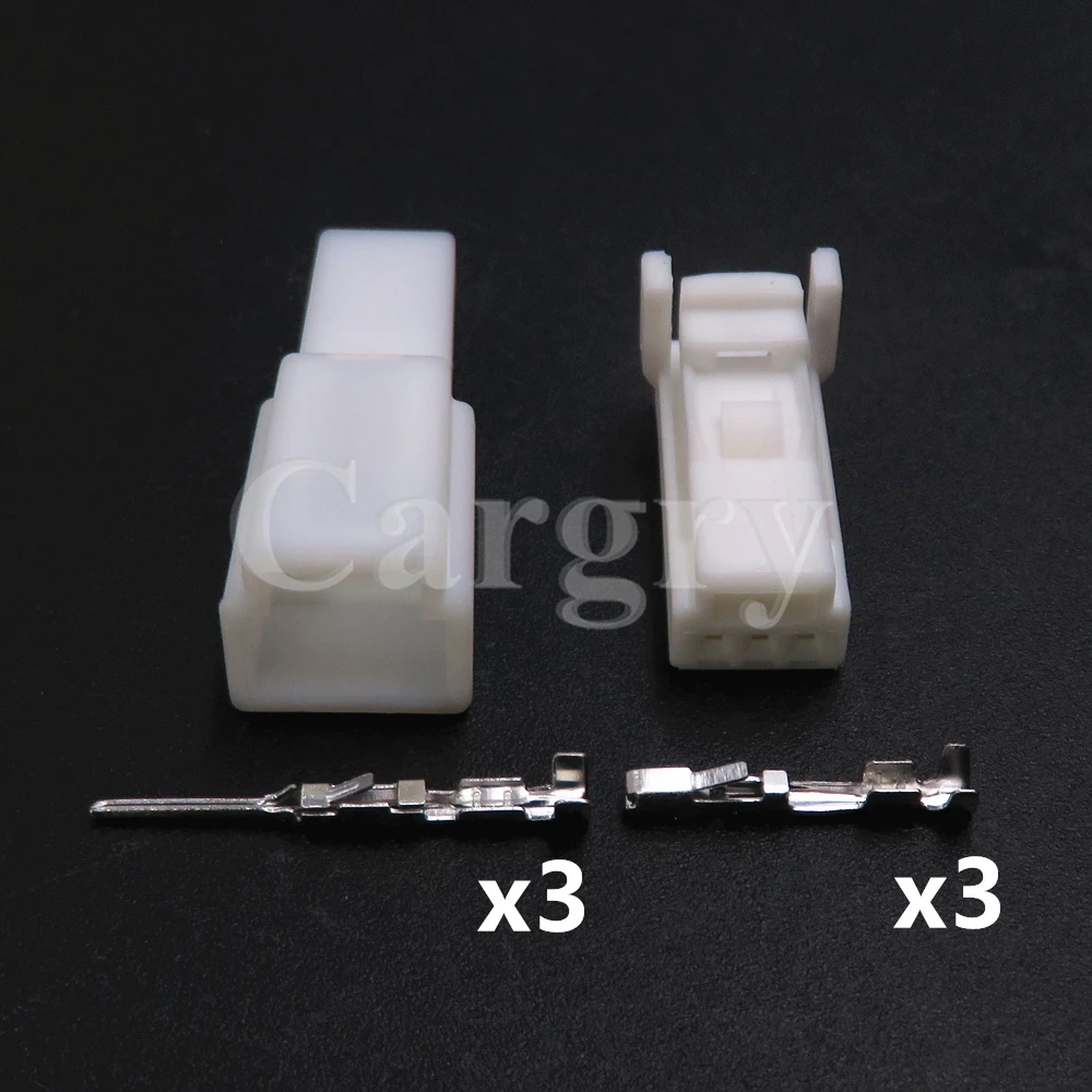 1 Set 3P 90980-12695 AC Assembly Auto Plastic Housing Cable Connectors Automobile Male Female Plugs Car Wire Harness Socket