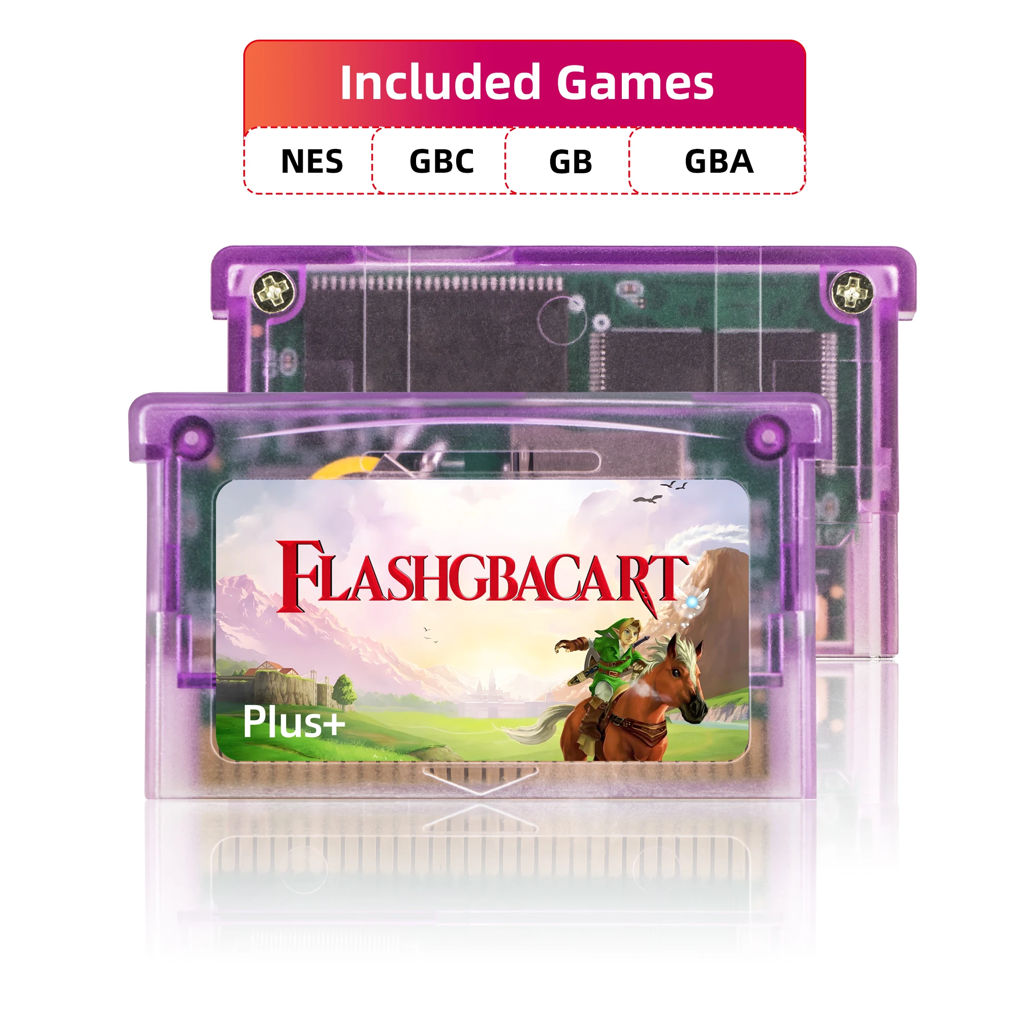 REMANK V1.5 Flash GBA Cartridge FLASHGBACART GBA Card 100+Retro Game Cart RTC 1M Flash GBC with GBA GBC GB NES Compatible DS view 2