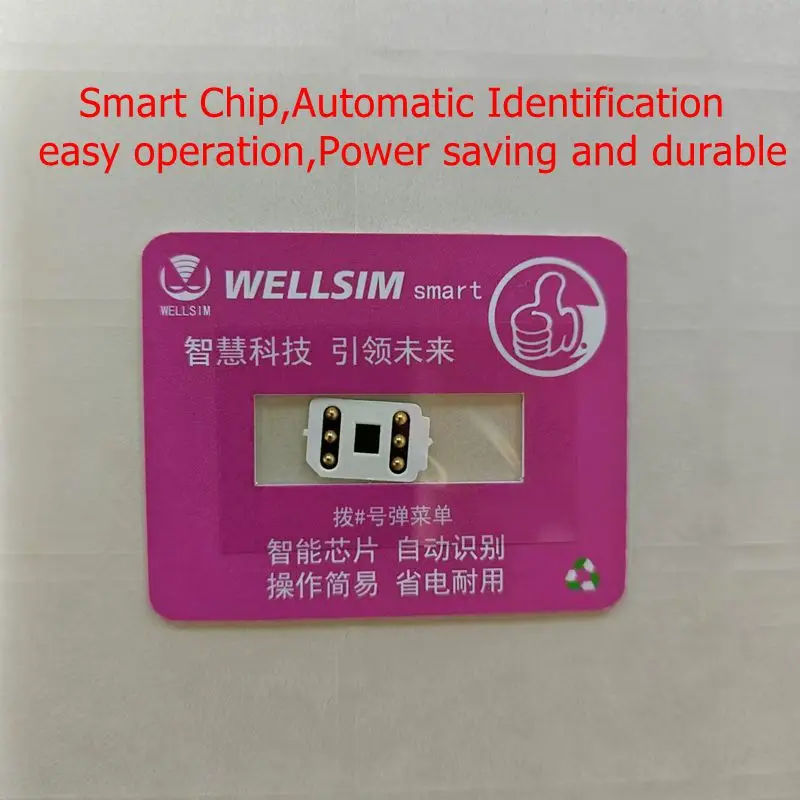 2024 Newest Wellsim Smart Automatic Unlocking For Iphone 6 To Iphone 15 Pro Max Power-Saving WELLSIM Smart Card Stickers