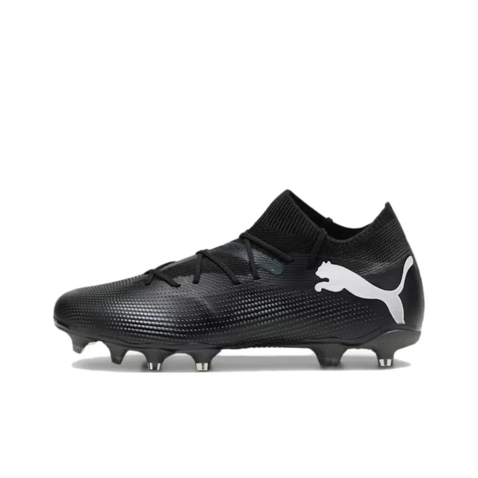 PUMA FUTURE 7 MATCH Comfortable And Lightweight AG Artificial Ground FG Firm Ground Fabric Soccer Shoes Men's Black 107715-02