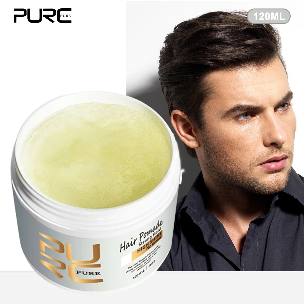 PURC Men Women Hair Edge Control No Flake Hair Styling Pomade Wax Edge Control Hair Pomade Wax 120 ML