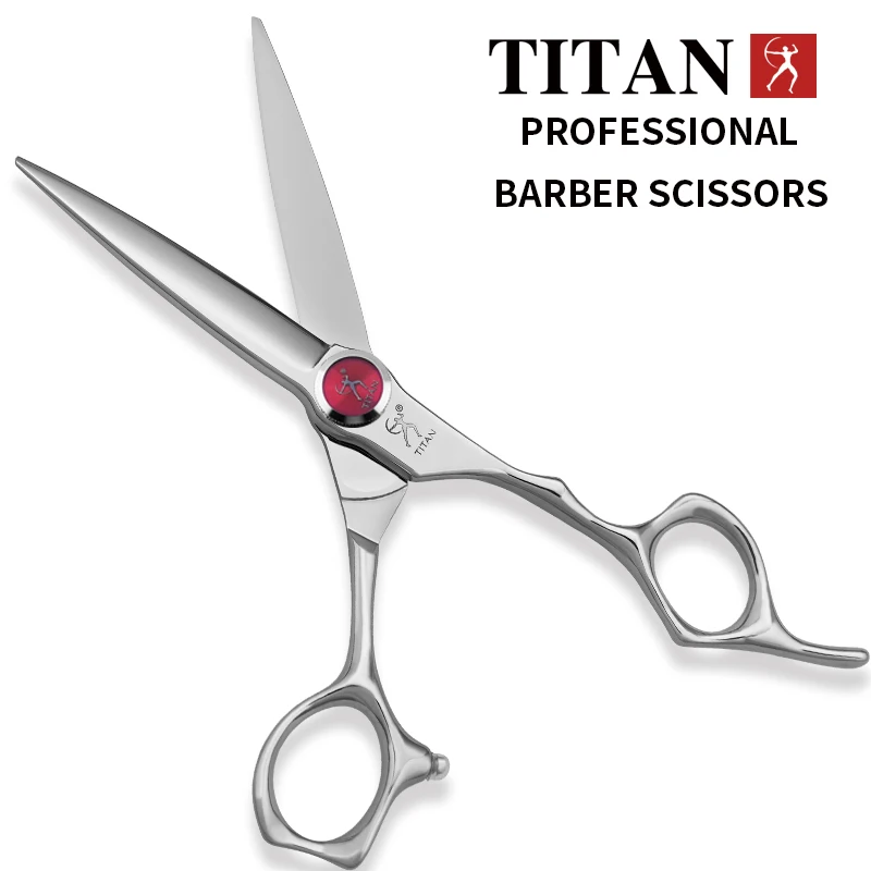 TITAN Professional barber scissors hairdressing hair cutting shear 6inch japan vg10 steel