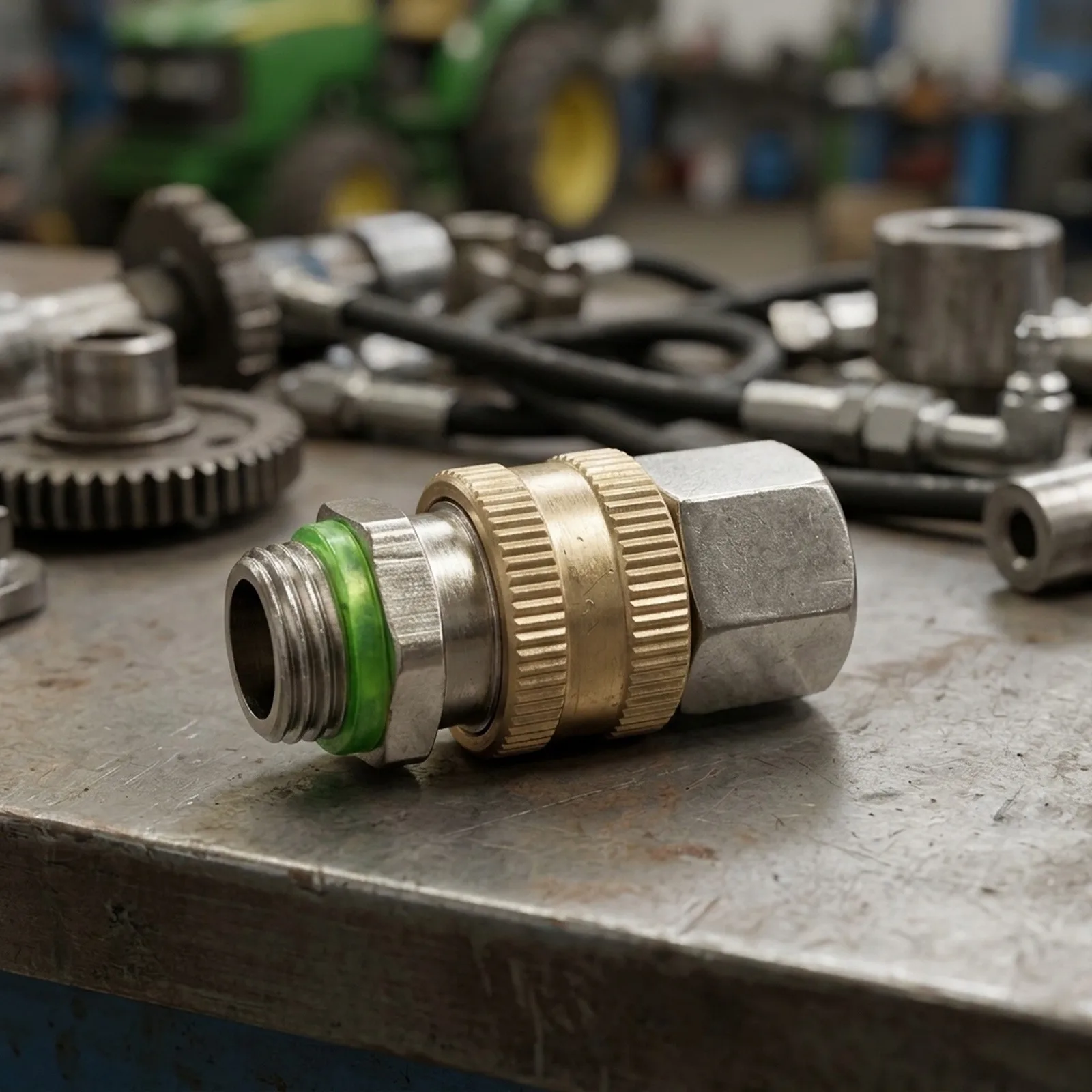 Copper Quick Connect Hose Fitting for Use with For Agricultural Sprayer Dosing Plunger Pumps and Pressure Lines