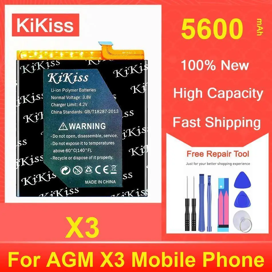 

Kikiss Battery 5600Mah X3 For AGM Mobile Phone
