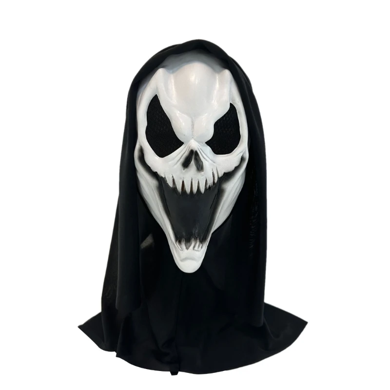 

Scary Evil Mask Horror Scream Face Skull Mask Dress Up Party Cosplay Halloween Carvinal Costume Props for Adult