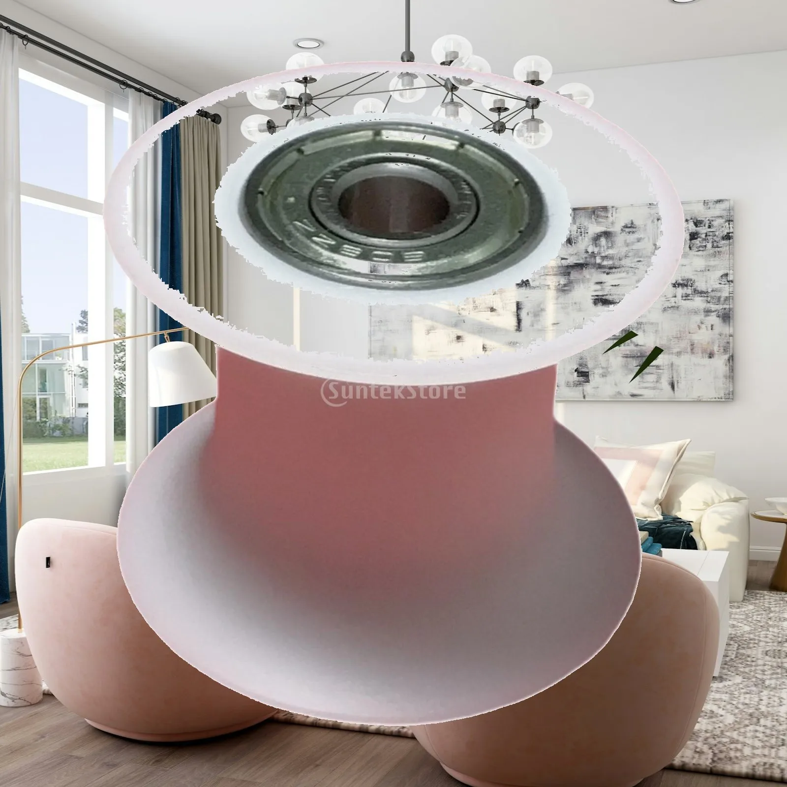 Roue de poulie en nylon à gorge en U avec roulement à billes, rouleau de guidage durable pour l'entretien des machines de fitness