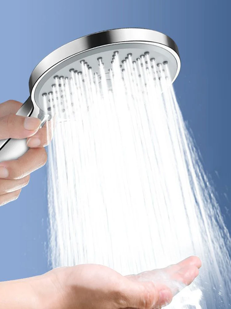 New 120mm High Pressure Shower Head Large Flow 5 Modes Big Panel Showers Massage Handheld Showerhead Faucet Bathroom Accessories