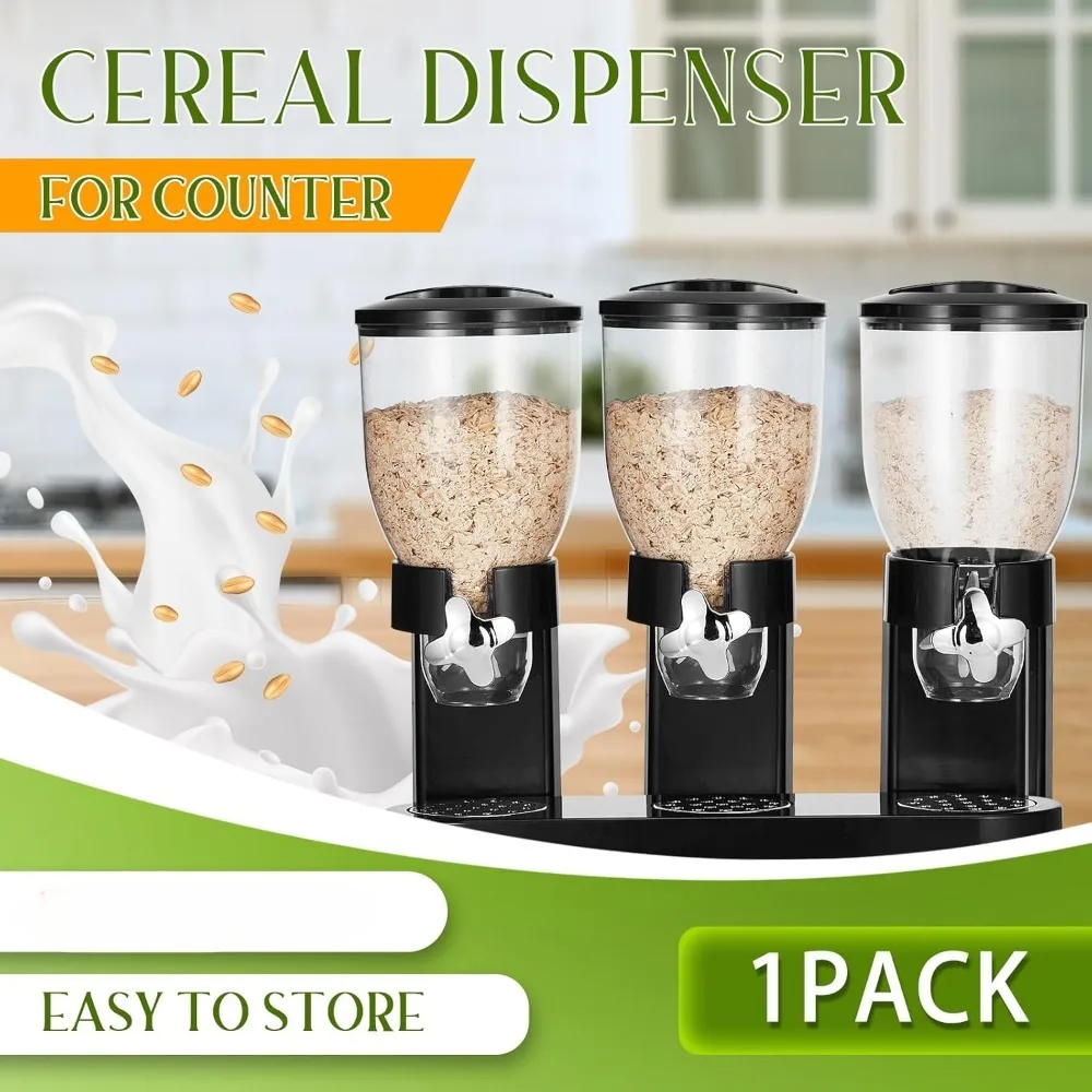 Cereal Food Dispenser Storage Airtight Operations Separator Storage Boxes Round Food Container Dry Food Container for Kitchen